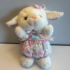 Floral Plush Lamb Toy
